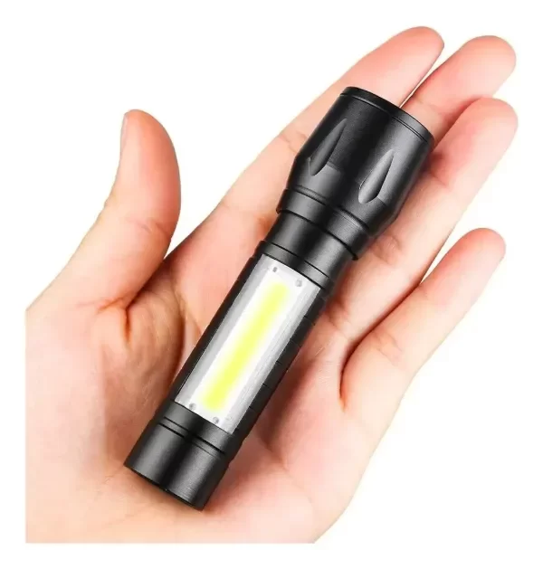 Producto - Mini Linterna Portátil Táctica Led Recargable Usb Zoom - 2