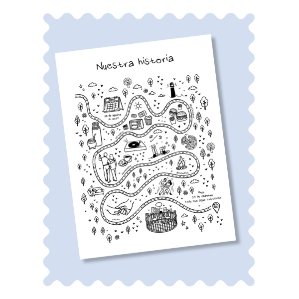 Producto - Mapa de nosotros personalizado - SIN IMPRESIÓN