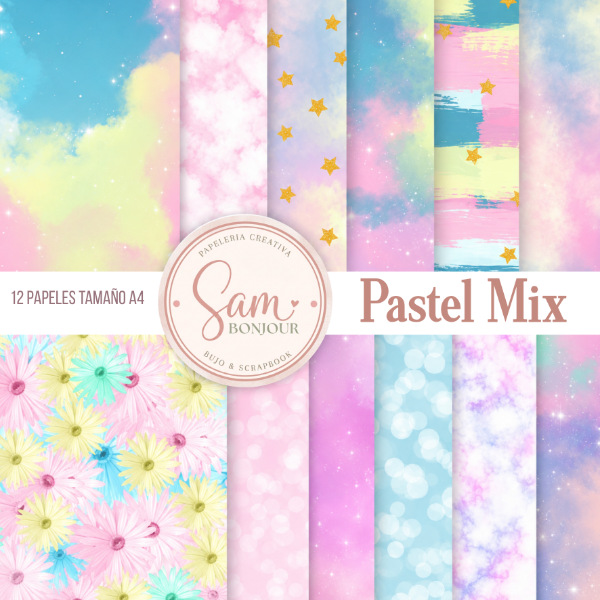 Producto - Kit de papeles: Pastel Mix