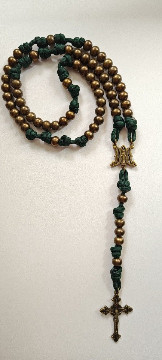 Producto - Rosario de Paracord y bronce