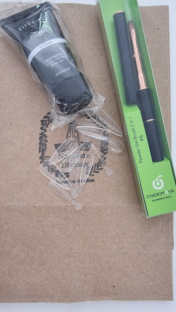 Producto - Polygel City girl clear pincel cheri