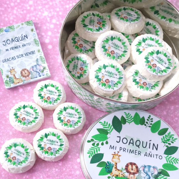 Producto - Lata Central + 20 Jabones + 20 Tarjetas