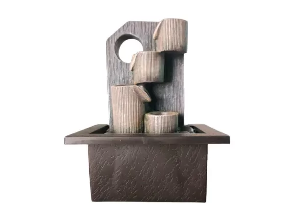 Producto - FUENTE DE AGUA CUADRADA C/CIRCULO 21CM