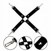 Producto - ARNÉS EXTREMO EN CRUZ ESPOSAS MUÑECAS Y TOBILLOS AJUSTABLE DESMONTABLE BDSM