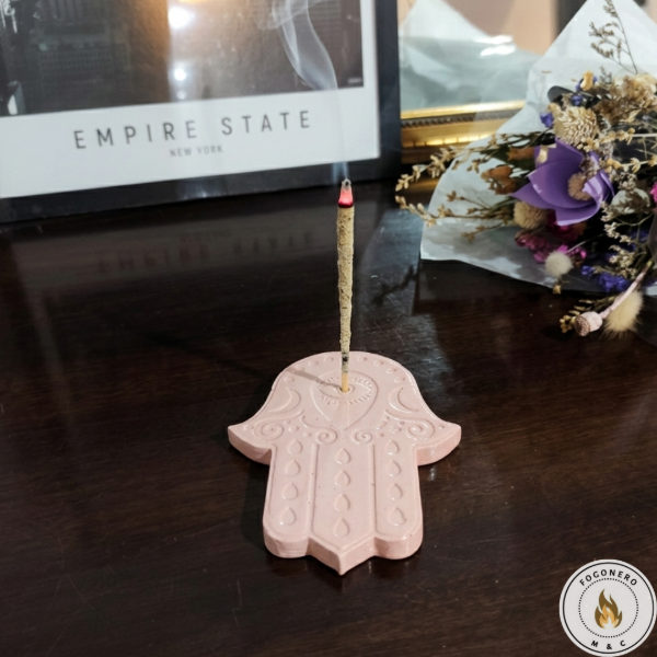 Producto - Porta Sahumerio Artesanal Manito de Fátima - 3