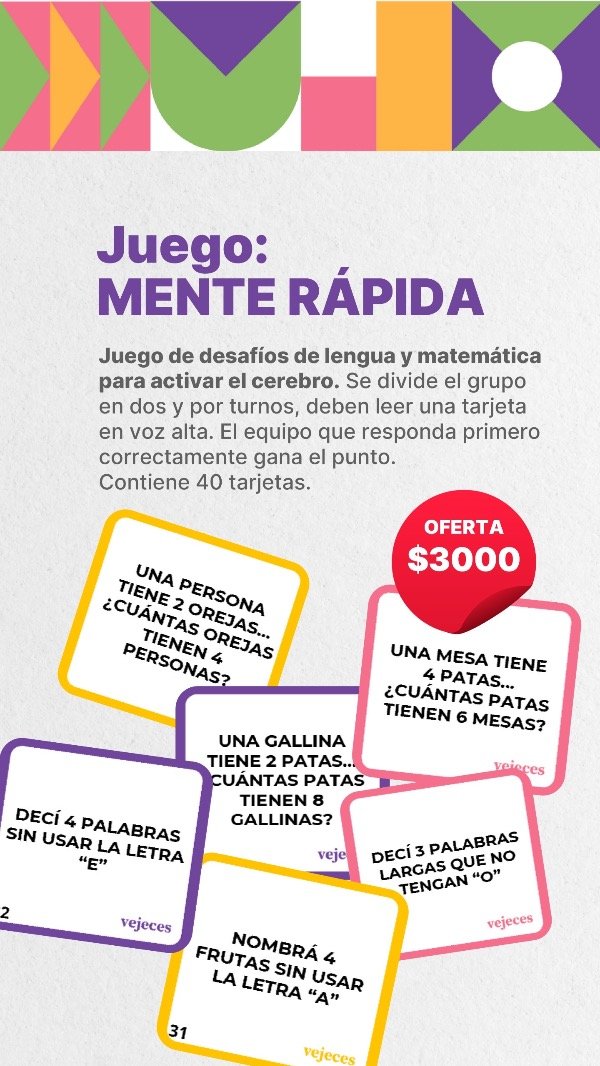 Producto - Juego Mente rápida