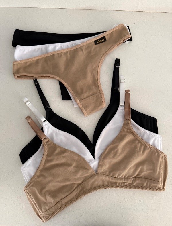 Producto - Triángulo doble forrado de algodón con less entera #122