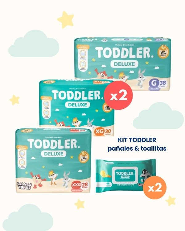 Producto - Pañales Toddler x2 + Toallitas x 2