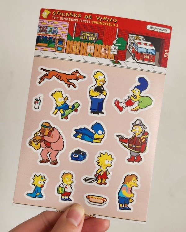 Producto - Plancha de Stickers "Simpson 2" - 1