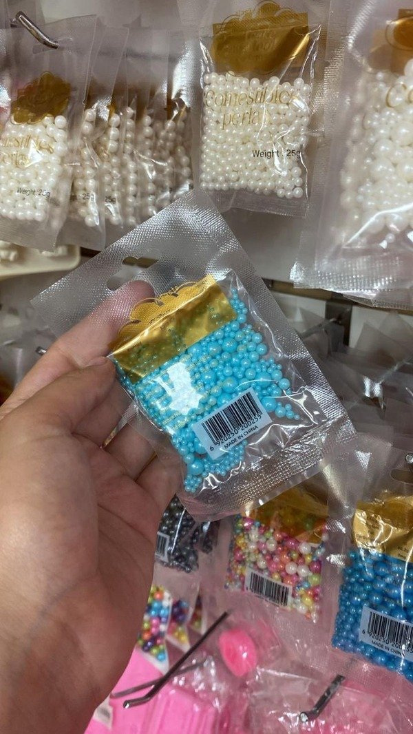 Producto - Perla comestible celestes mix