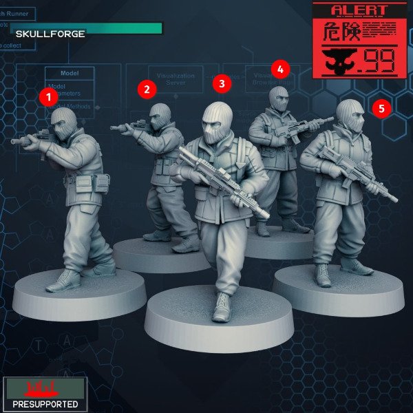 Producto - Soldado Genoma 3 c/u - Metal Gear Solid