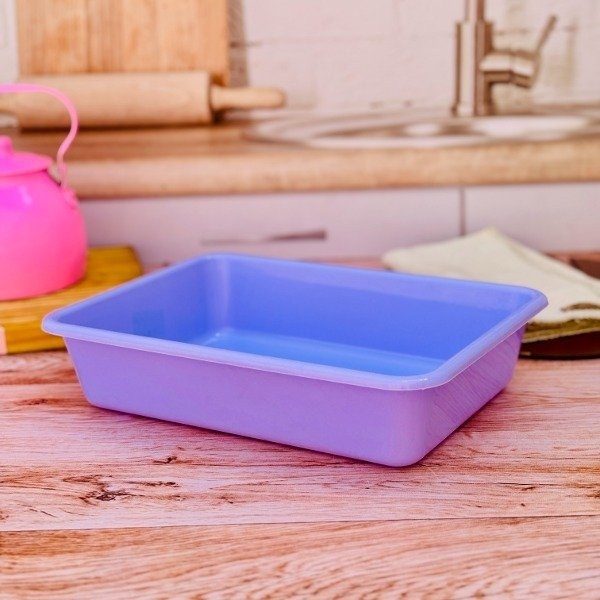 Producto - GANGA - BATEA PLÁSTICA 3lts 30x22x7cm CON DETALLES