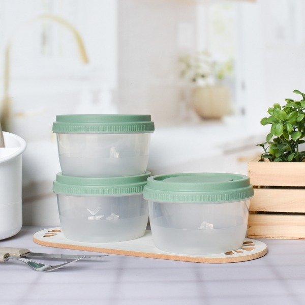 Producto - SET X3 TUPPER ENCASTRABLES CHICOS BAMBU