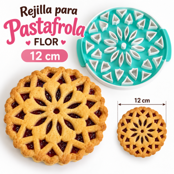 Producto - CORTANTE REJILLA ENREJADO PASATAFROLA FLOR 12CM - 0