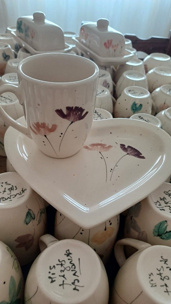 Producto - Set Taza + Bandeja Línea Plumas - 1