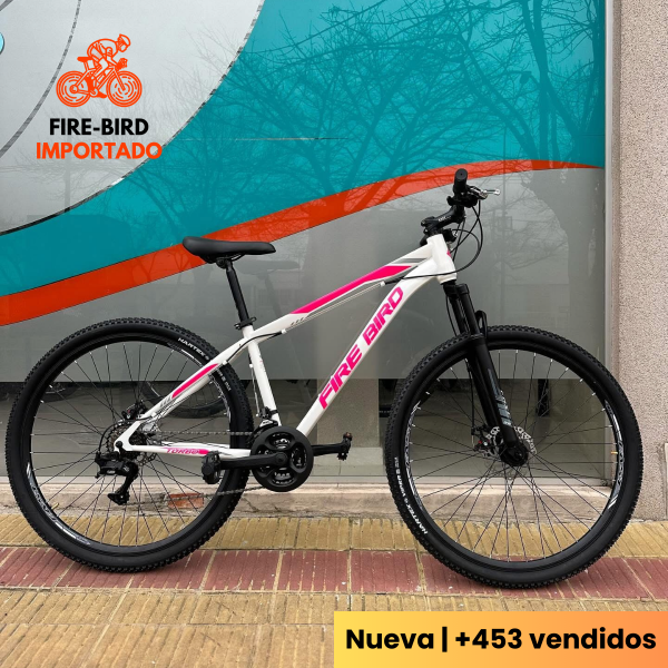 Producto - Fire Bird MTB (Blanco+Rosa) Rodado 29-26-24