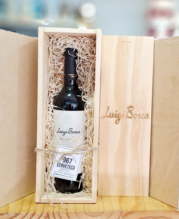 Producto - Caja de madera grabada Luigi Bosca Sangre