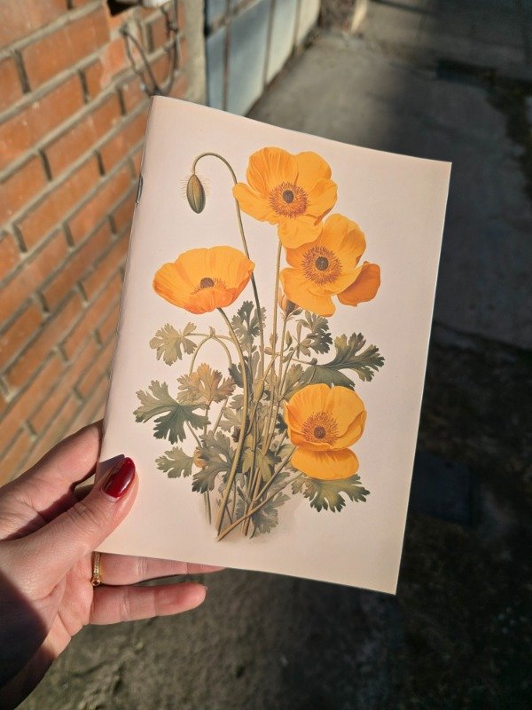 Producto - Cuaderno Flores amarillas