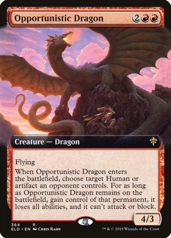 Producto - Opportunistic Dragon Extended  Throne of Eldraine