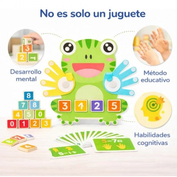 Producto - Juego Educativo de Matemática Montessori Ranita - 3
