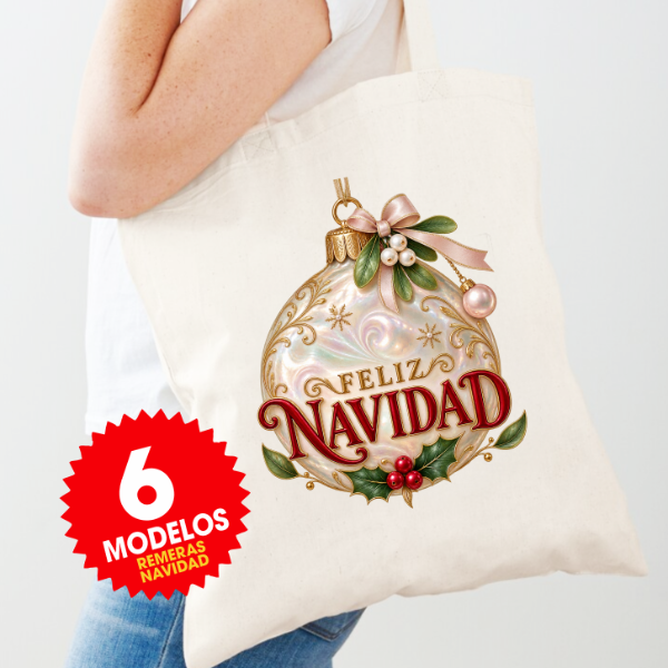 Producto - Plantillas Tote Bags Navidad Totebag Sublimar DTF #BM112 - 0
