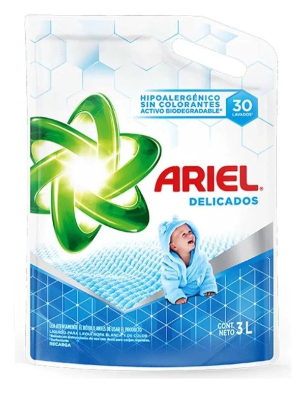 Producto - Jabón Liquido Ariel Delicados 3 litros