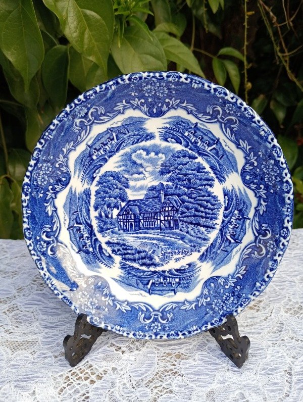 Producto - Plato de té loza inglesa Grindley English Country Inns - 0