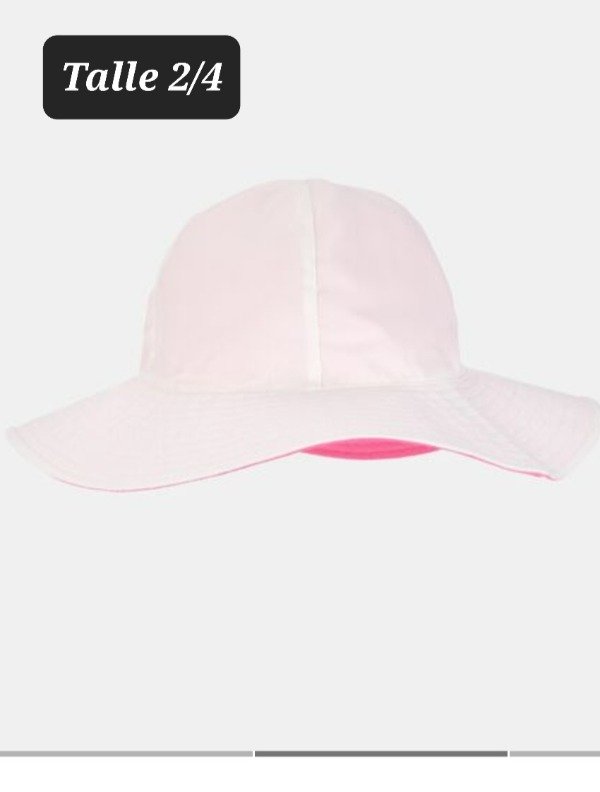 Piluso carters reversible proteccion uv talle 2/4 rosa/blanco — imagen 2