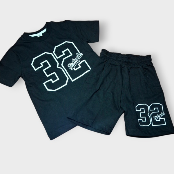 Producto - Conjunto 32 Los Angeles Negro T4 T10 T16