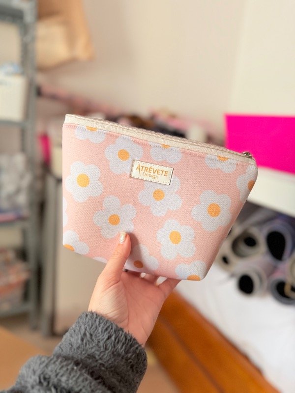 Producto - NECESER AMELIA - FLOR SALMÓN