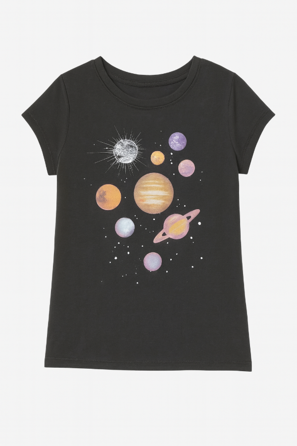 Producto - Remera MC Nena GAP Gris Planetas