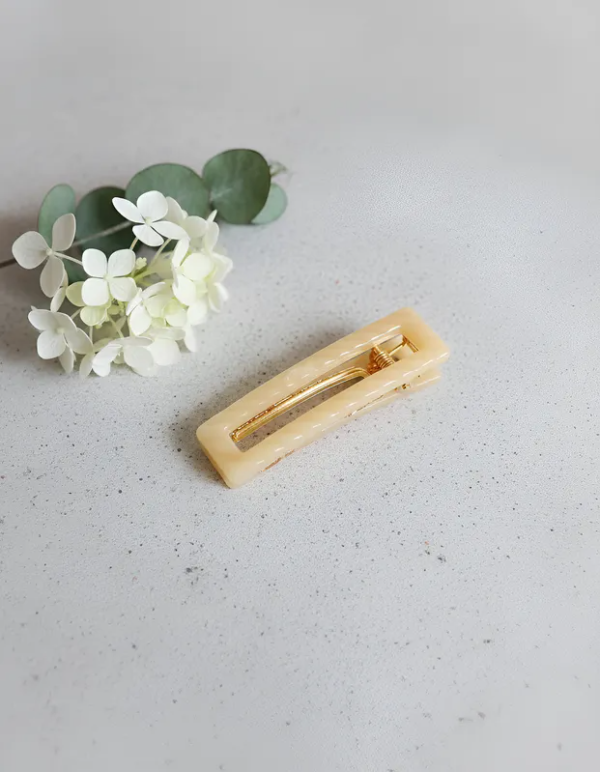 Producto - Hebilla Rectangular Natural 6 cm Con Pinza