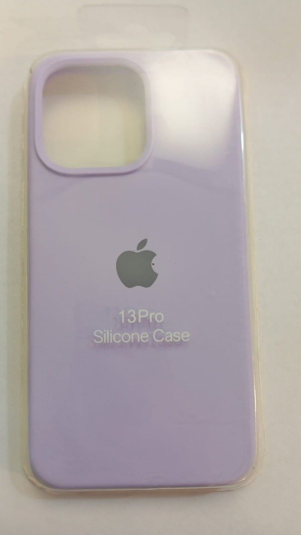 Producto - Funda Silicone Case Lila Logo para iPhone 13 Pro