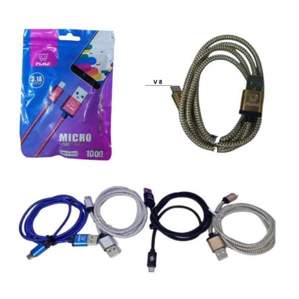 Producto - CABLE V8 EN BOLSA TIME 3.1A 6232