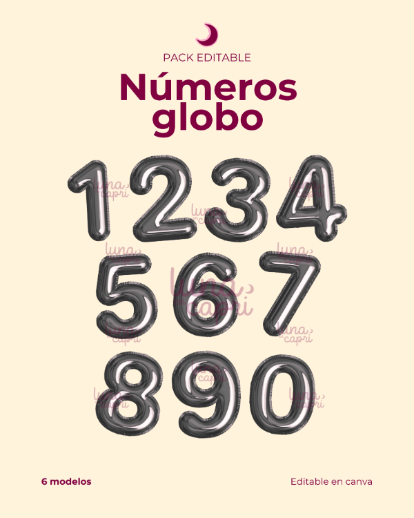 Producto - Números globo