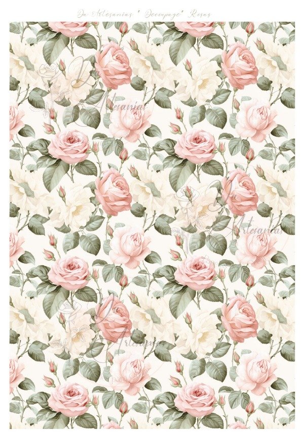 Producto - PAPELES CREATIVOS XS ROSAS
