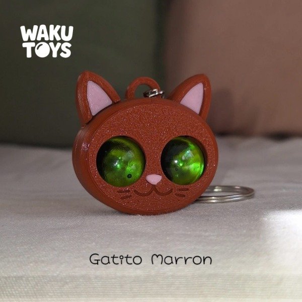 Producto - WAKU LLAVERO GATITO MARRON