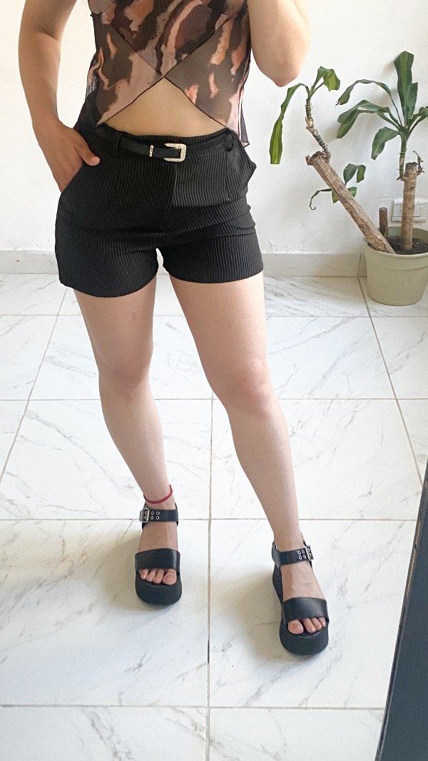 Producto - Short sastrero rayas