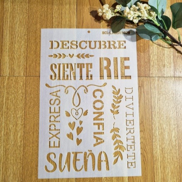 Producto - St 5320 de 20x30 Stencil Palabras