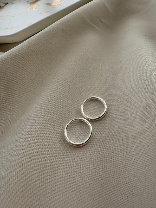 Producto - Argollas luxxo 16mm - Acero blanco