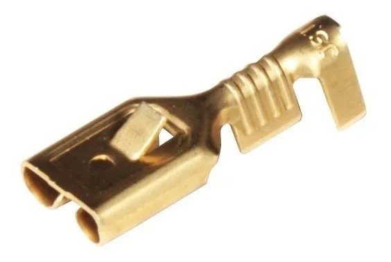 Producto - TERMINAL INSTALACION PALA HEMBRA 6.3 MM CON TRABA X UNIDAD