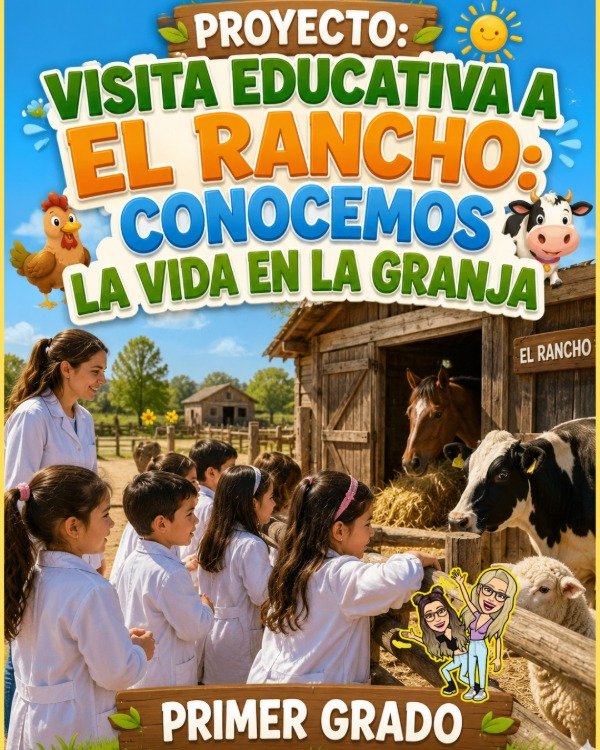 Producto - PRTO. VISITA EDUCATIVA A EL RANCHO: CONOCEMOS LA VIDA EN LA GRANJA. PRIMER GRADO