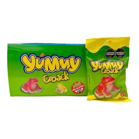 Producto - Yummy Gomitas Croack 10 x 50 gr