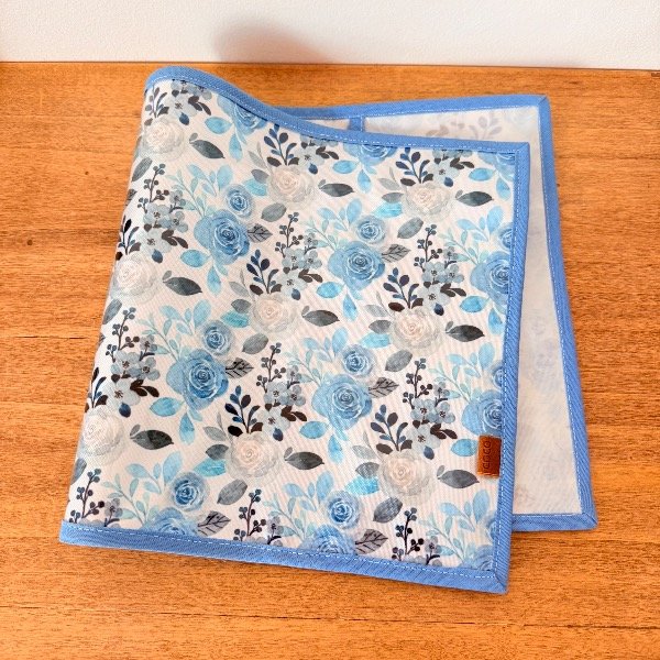 Producto - FUNDA para CARPETA Nro 3 Diseño Rococó Azul