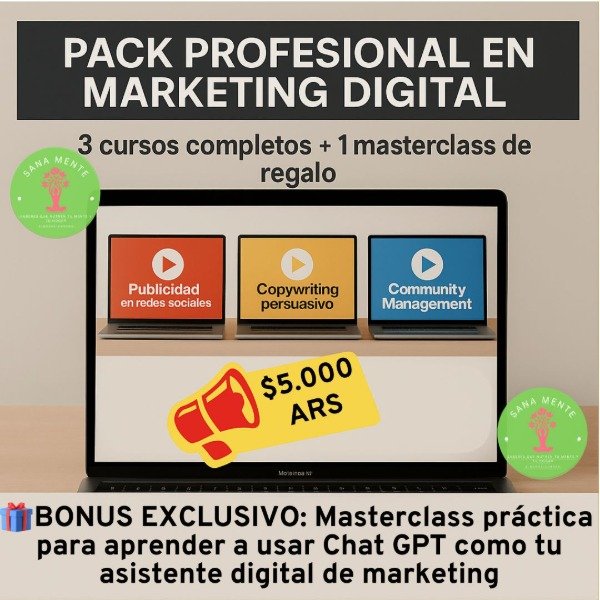 Producto - PACK COMPLETO DE DISEÑO + MARKETING DIGITAL