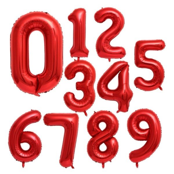Producto - Globo número metalizado 32 pulgadas 70 cm - 2