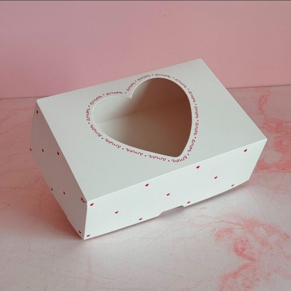 Producto - Caja amor visor corazon pack x10