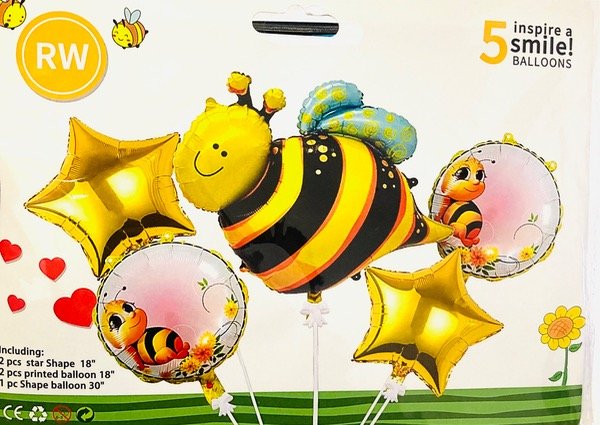 Producto - Set de 5 Globos Abejita