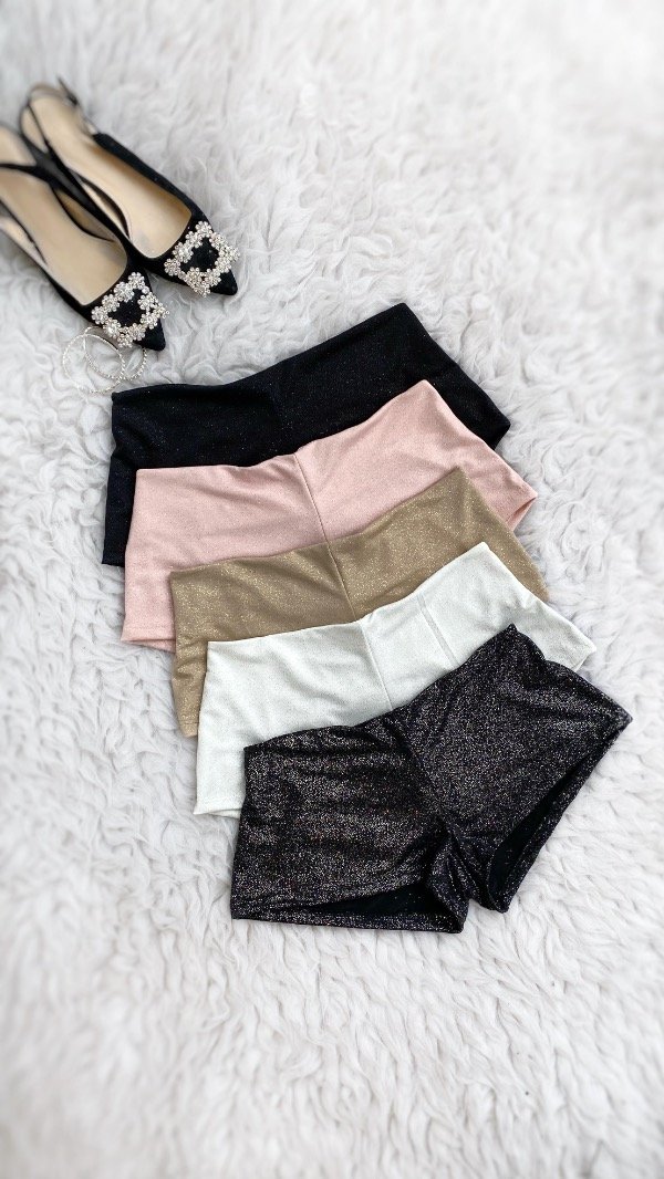 Producto - (#4063-3)SHORT GLITTER BRILLOS ELASTIZADO