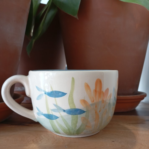Producto - Taza Pintada a Mano "Mar"